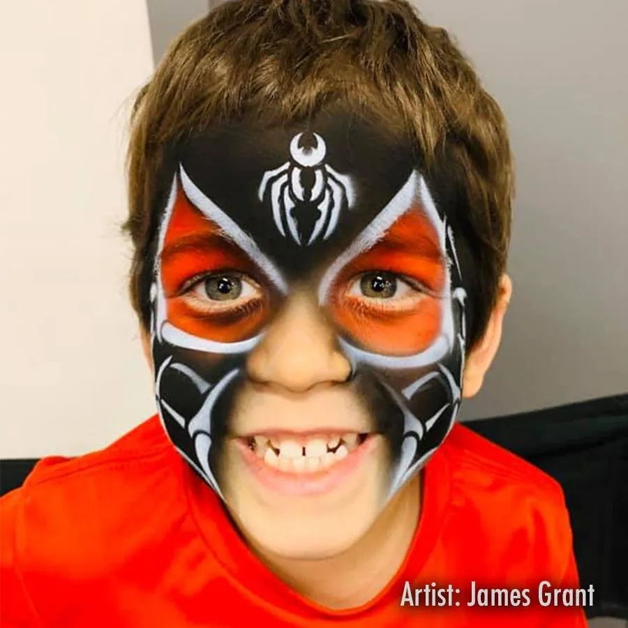 ProAiir StencilEyes Web Warrior pochoir visage toile araignée