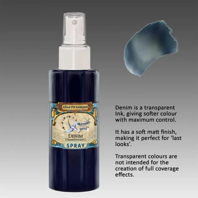 Bluebird Transparent Denim encre aérographe 60ml transparente