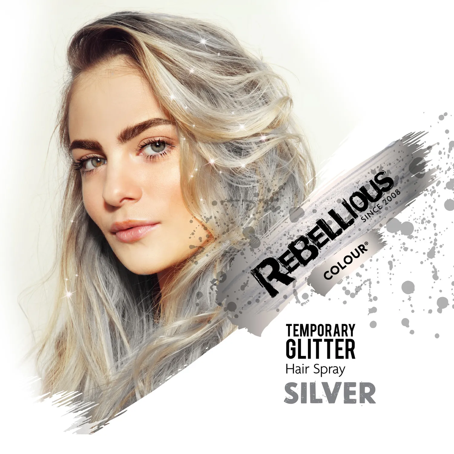 Paintglow Rebellious Colour spray pailleté cheveux temporaire