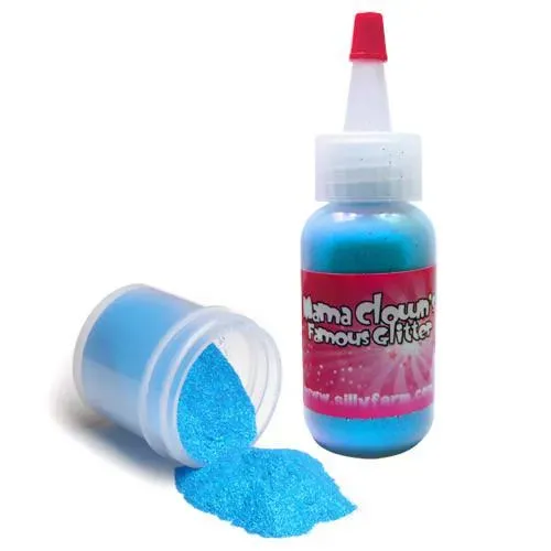 F.A.B. Mama Clown Electric Neon Blue paillettes 1 oz pot