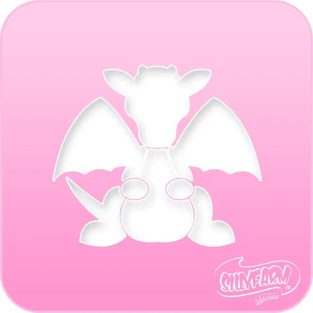F.A.B. Pink Power Dragon pochoir visage dragon fantastique