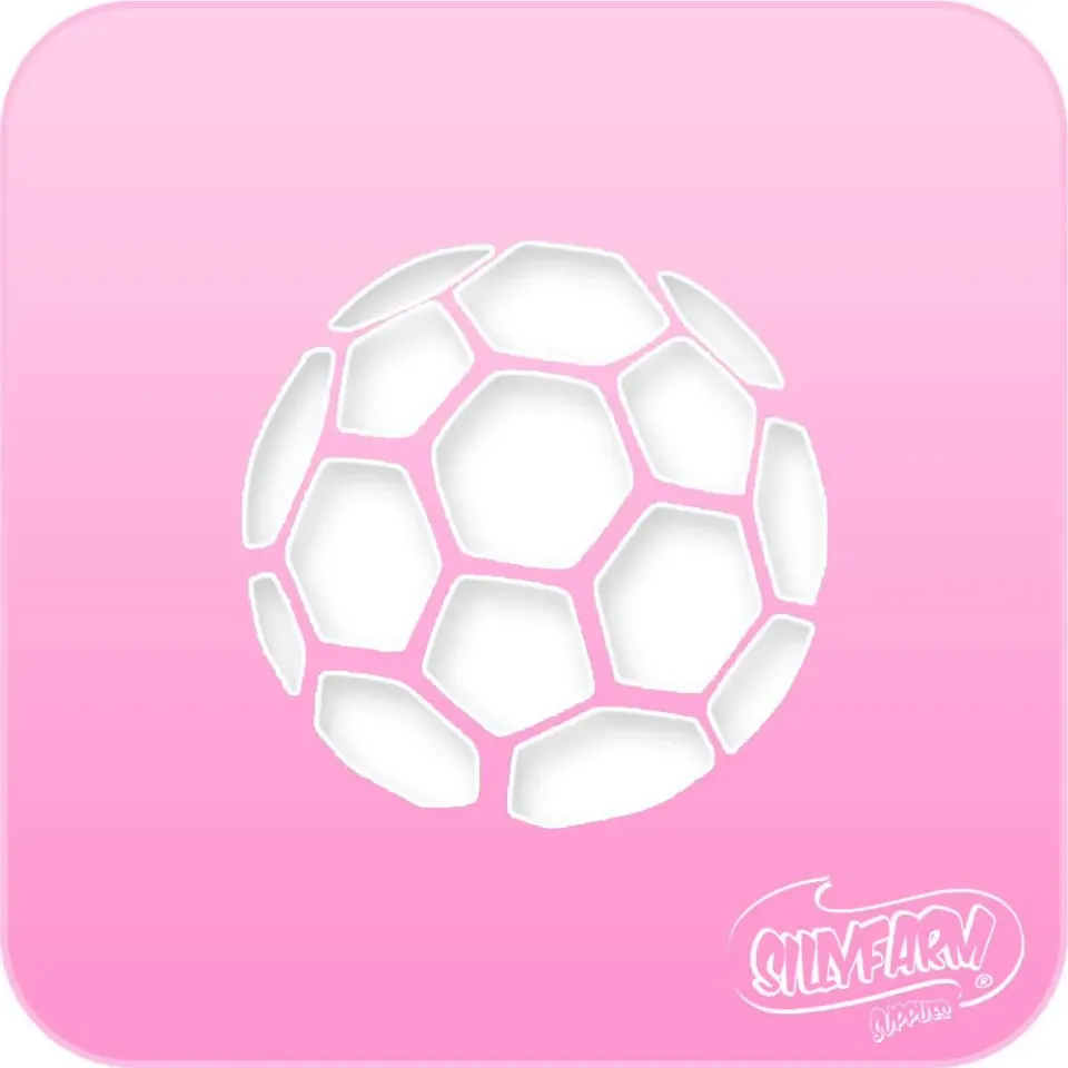 F.A.B. Pink Power Soccer Ball pochoir visage ballon rose