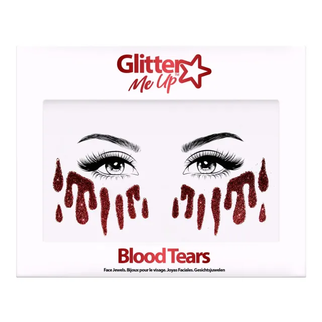 Paintglow Fright Fest Blood Tears tatouage paillettes larmes