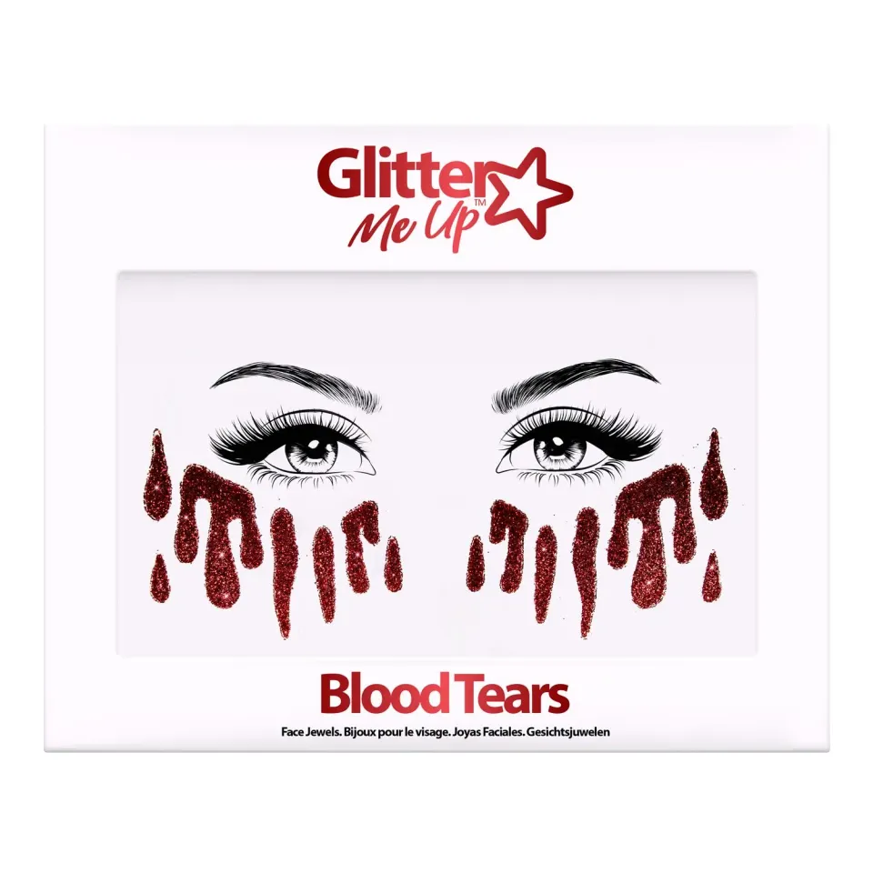 Paintglow Fright Fest Blood Tears tatouage paillettes larmes