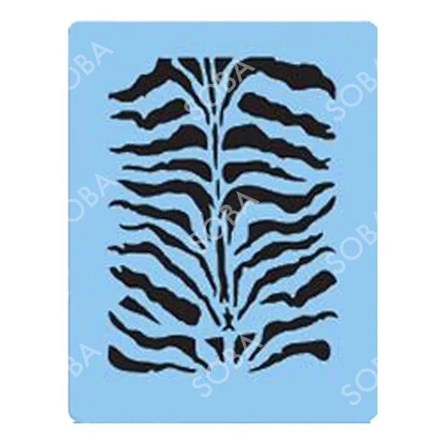 ProAiir StencilEyes QEZ01 Zebra pochoir rayures zèbre