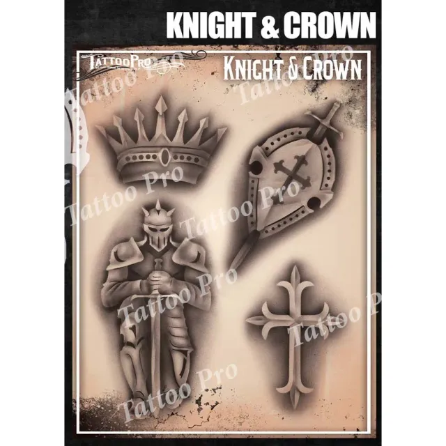 ProAiir TPS Knight & Crown pochoir tatouage airbrush édition standard