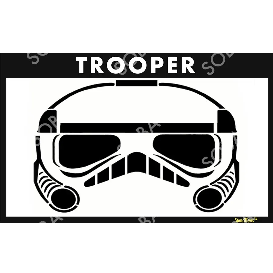 ProAiir StencilEyes Trooper pochoir visage soldat
