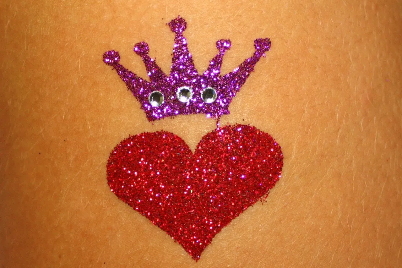 Glimmer Body Art Halloween 1 Bat pochoir tatouage paillettes 5 pièces