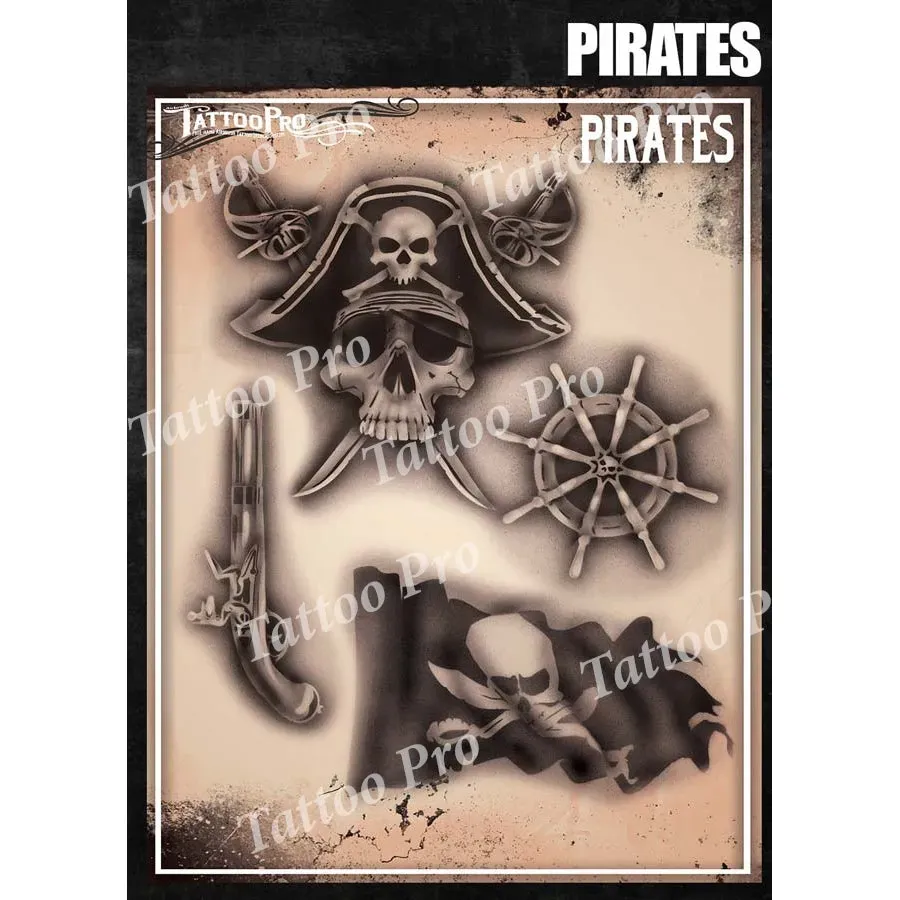 ProAiir TPS Pirates pochoir tatouage airbrush édition standard