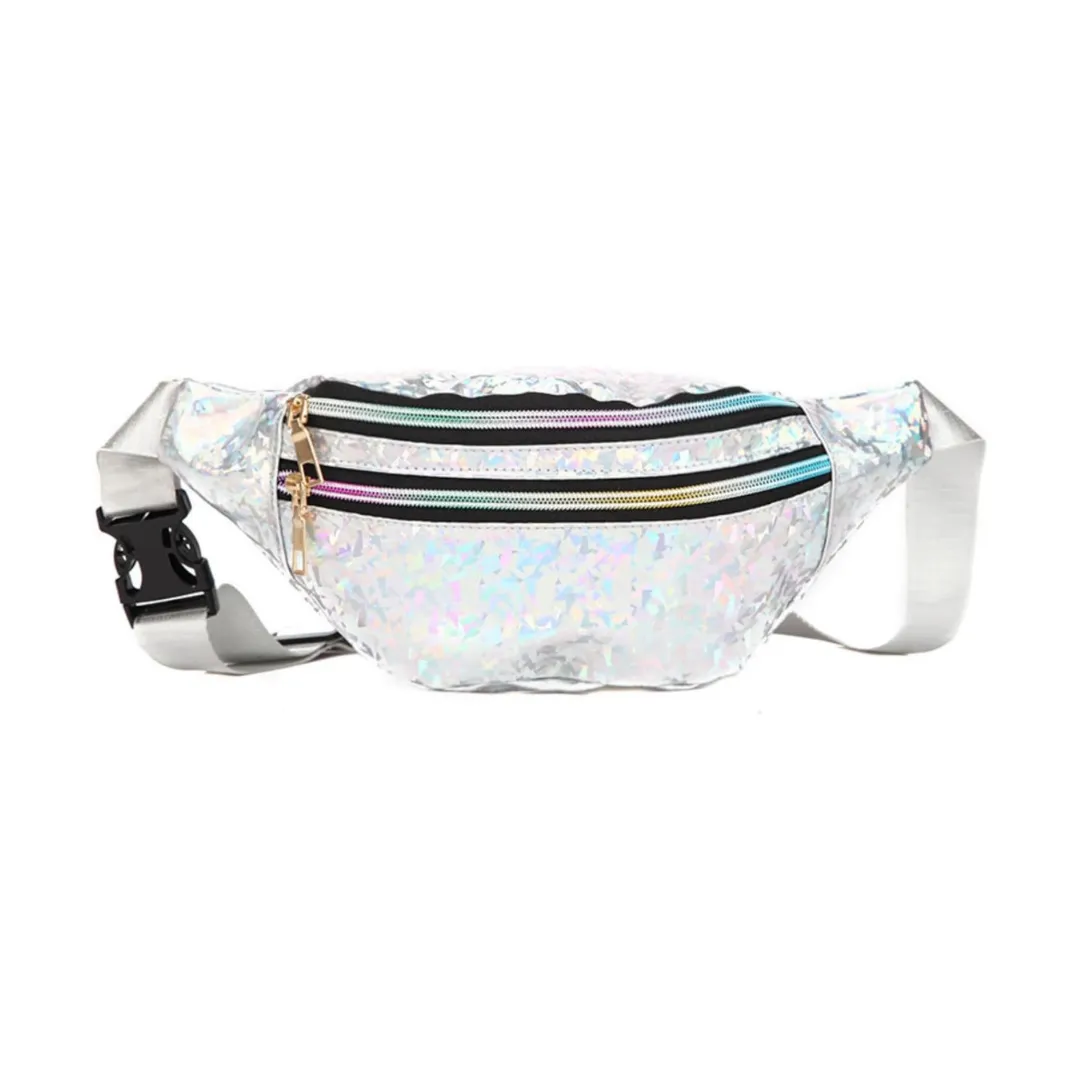 F.A.B. SillyFarm Disco Fanny Pack sac banane violet holographique