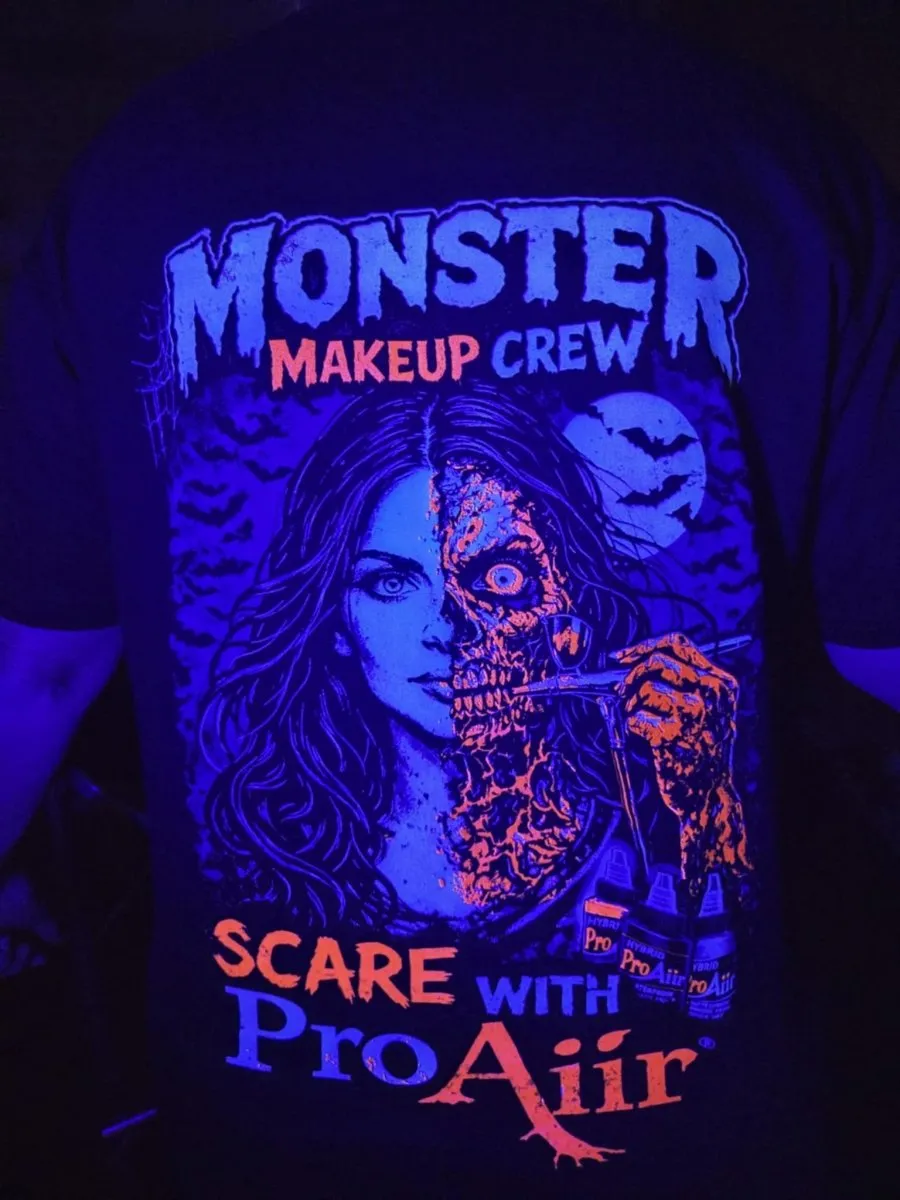 ProAiir Monster Makeup Crew t-shirt phosphorescent taille L
