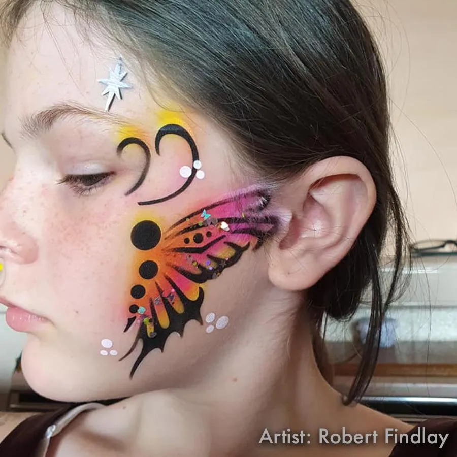 ProAiir StencilEyes Butterfly Kisses pochoir papillon réutilisable