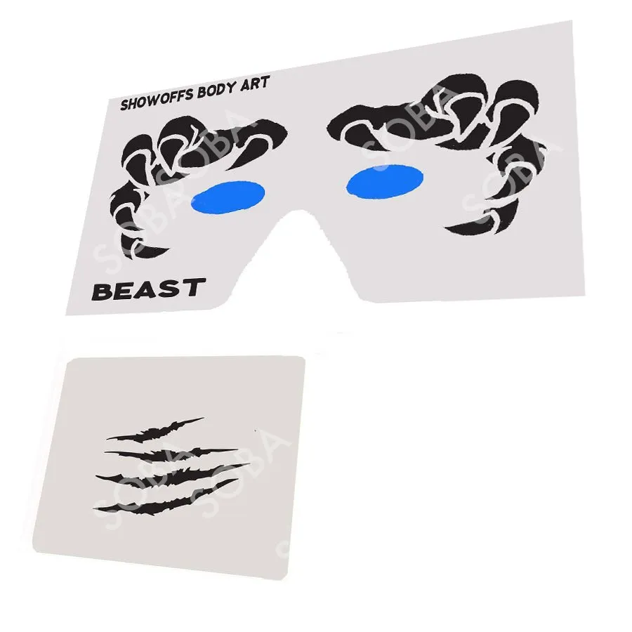 ProAiir StencilEyes Beast pochoir visage griffes garçon