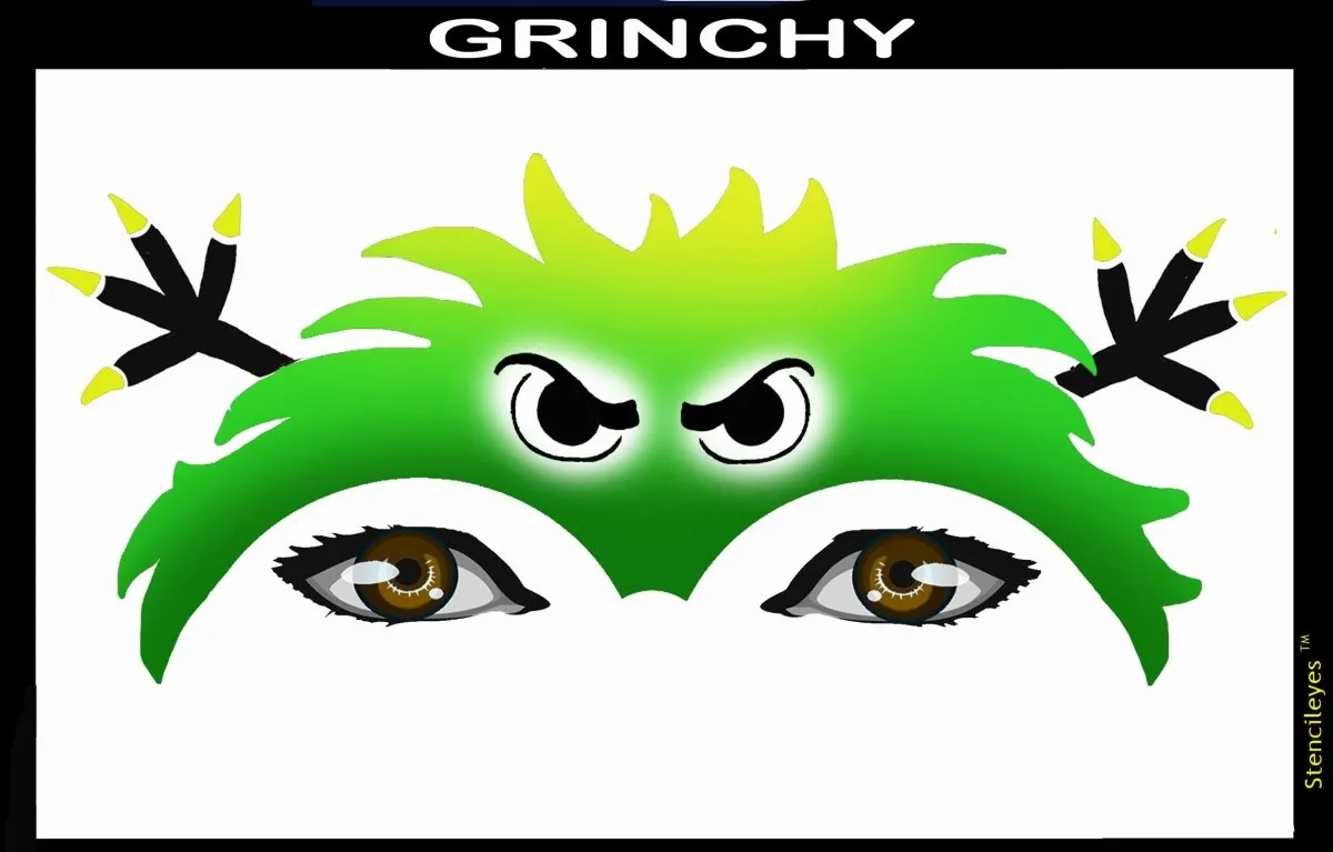 ProAiir StencilEyes Ziggy pochoir visage monstre taille unique