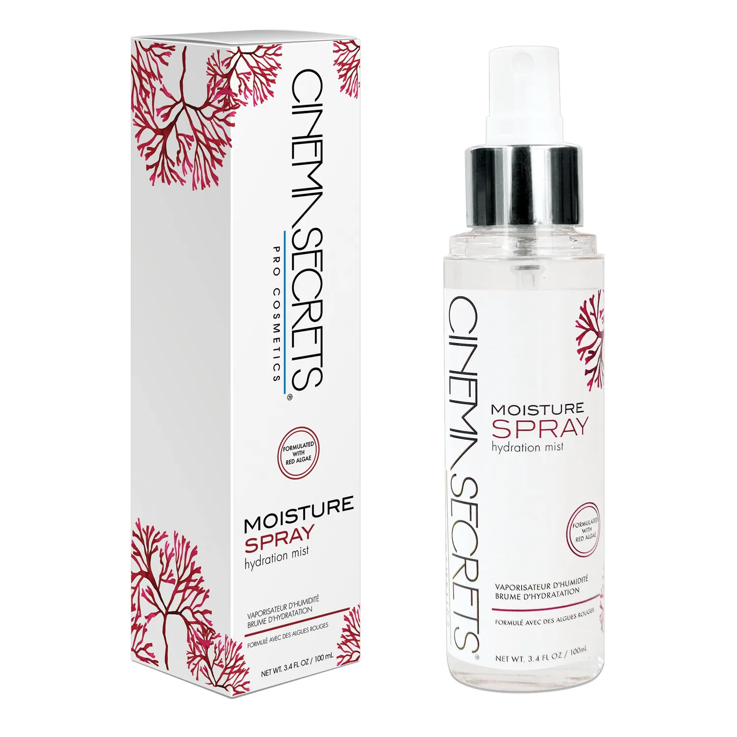 Cinema Secrets Moisture Spray brume hydratante visage algue rouge