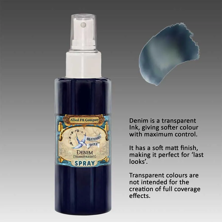 BLUEBIRD Blue Spray encre aérographe Cyan 30 ml