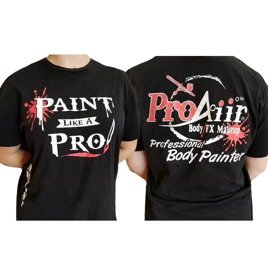 ProAiir Paint Like A Pro T-shirt noir artiste coton