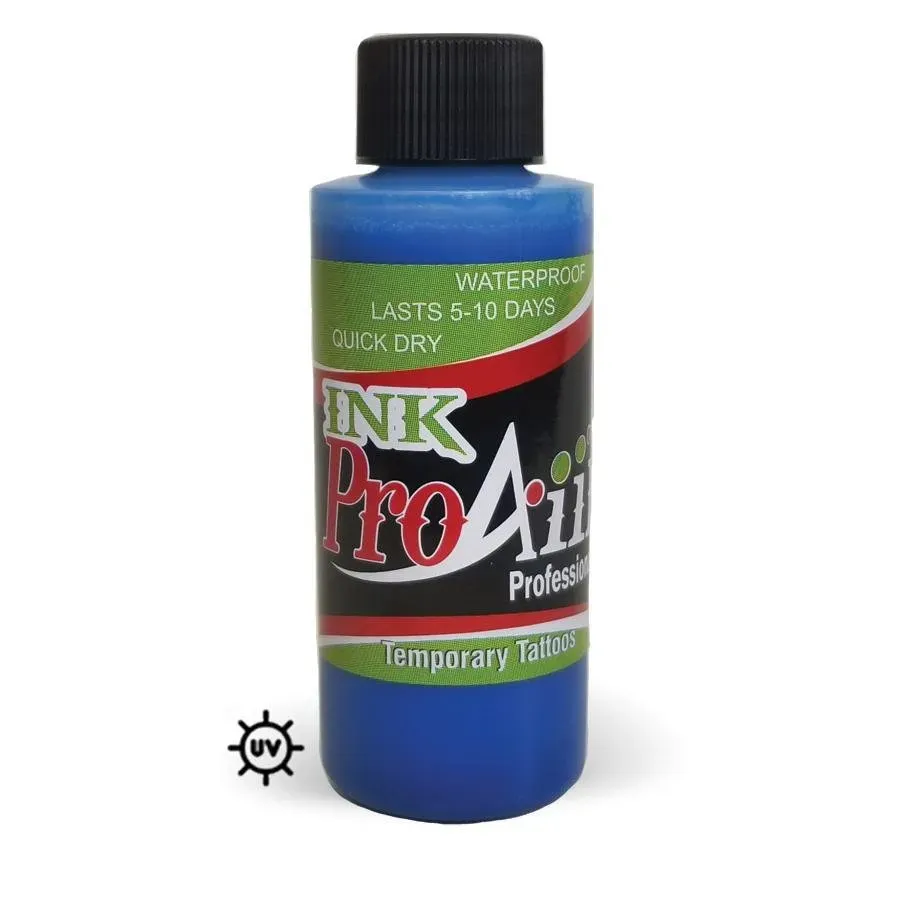 ProAiir INK Encre Tatouage Temporaire Bleu Fluo 60 ml UV