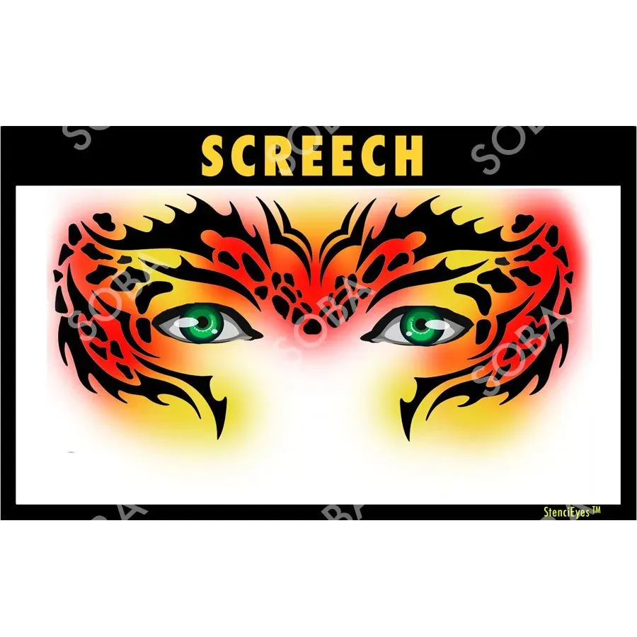 ProAiir StencilEyes Screech pochoir visage adulte garçon