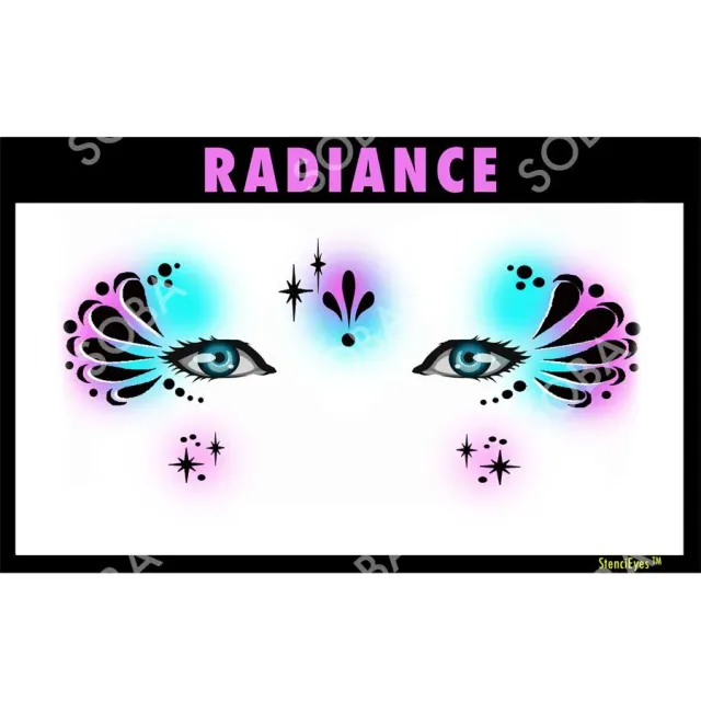 ProAiir StencilEyes Radiance pochoir maquillage éclat fille