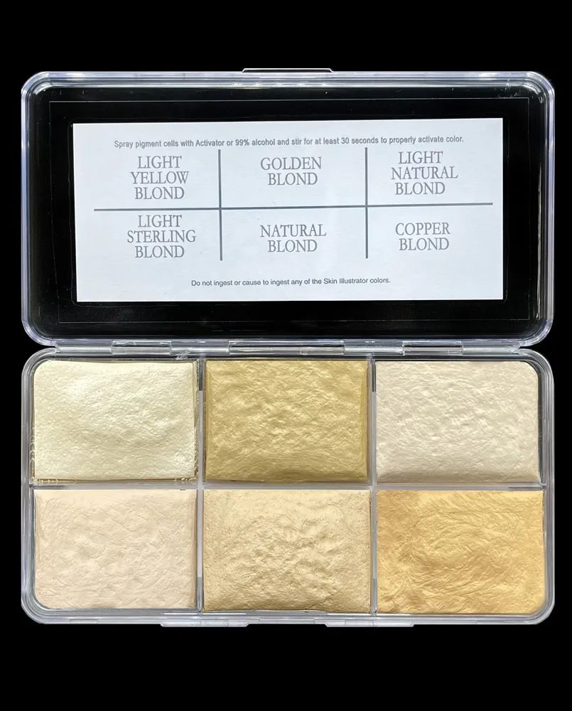 Skin Illustrator Hair Illustrator Warm Blond palette cheveux blond chaud