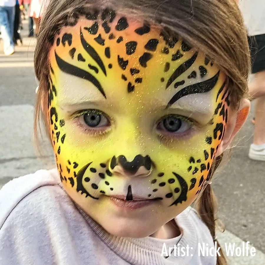 ProAiir StencilEyes Symba Wroo pochoir visage adulte guépard