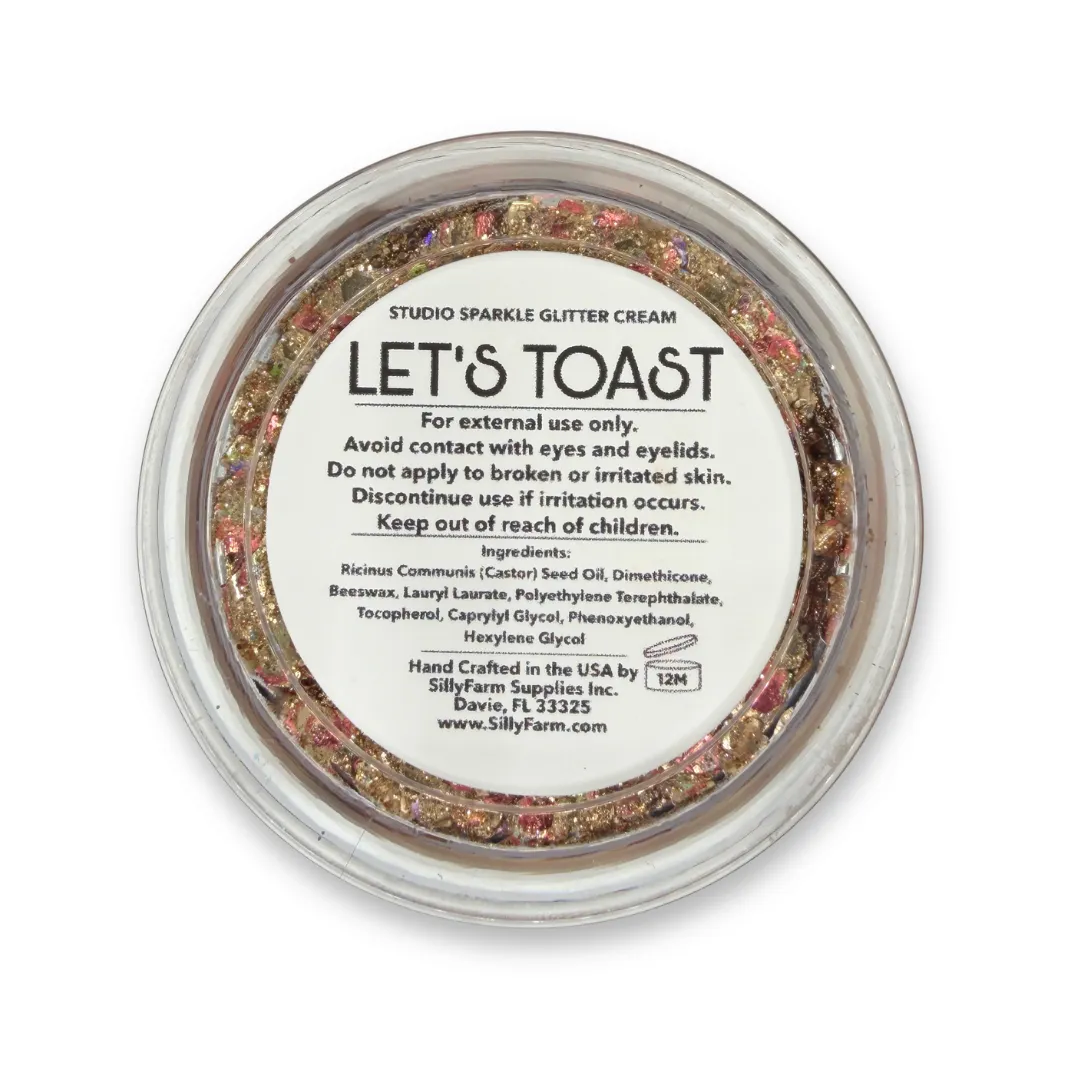 FAB Studio Sparkle Let's Toast crème pailletée 25g doré