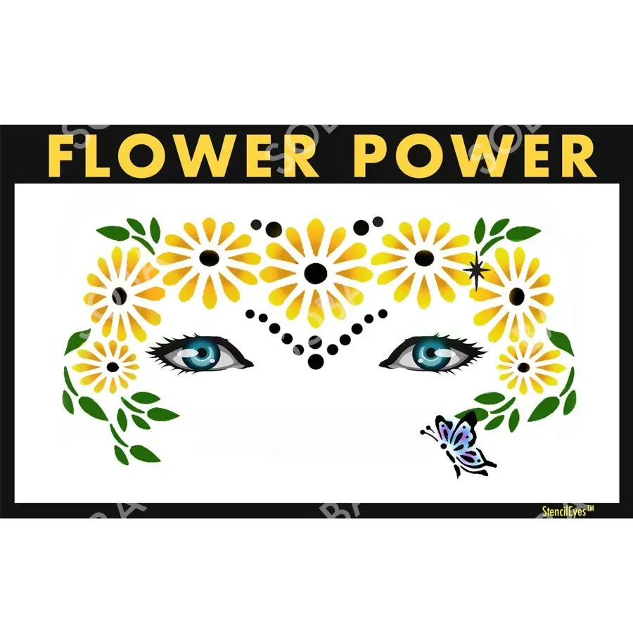 ProAiir StencilEyes Flower Power pochoir fleur fille enfant
