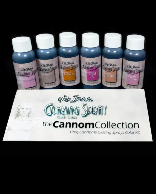 Skin Illustrator The Cannom Collection Glazing Sprays Color Kit 6 couleurs