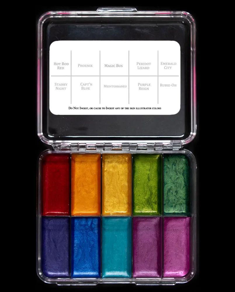 Skin Illustrator Nova On Set Palette maquillage métallique compacte