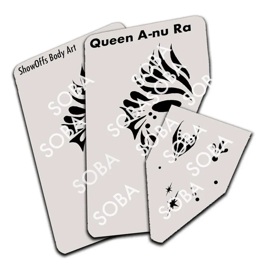 ProAiir StencilEyes Queen A-nu Ra pochoir visage adulte reine