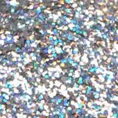 F.A.B. Mama Clown Large Cut Silver paillettes argent opaques 1 oz