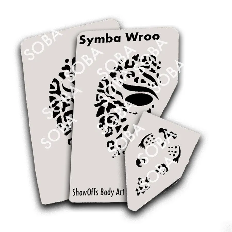 ProAiir StencilEyes Symba Wroo pochoir visage adulte guépard