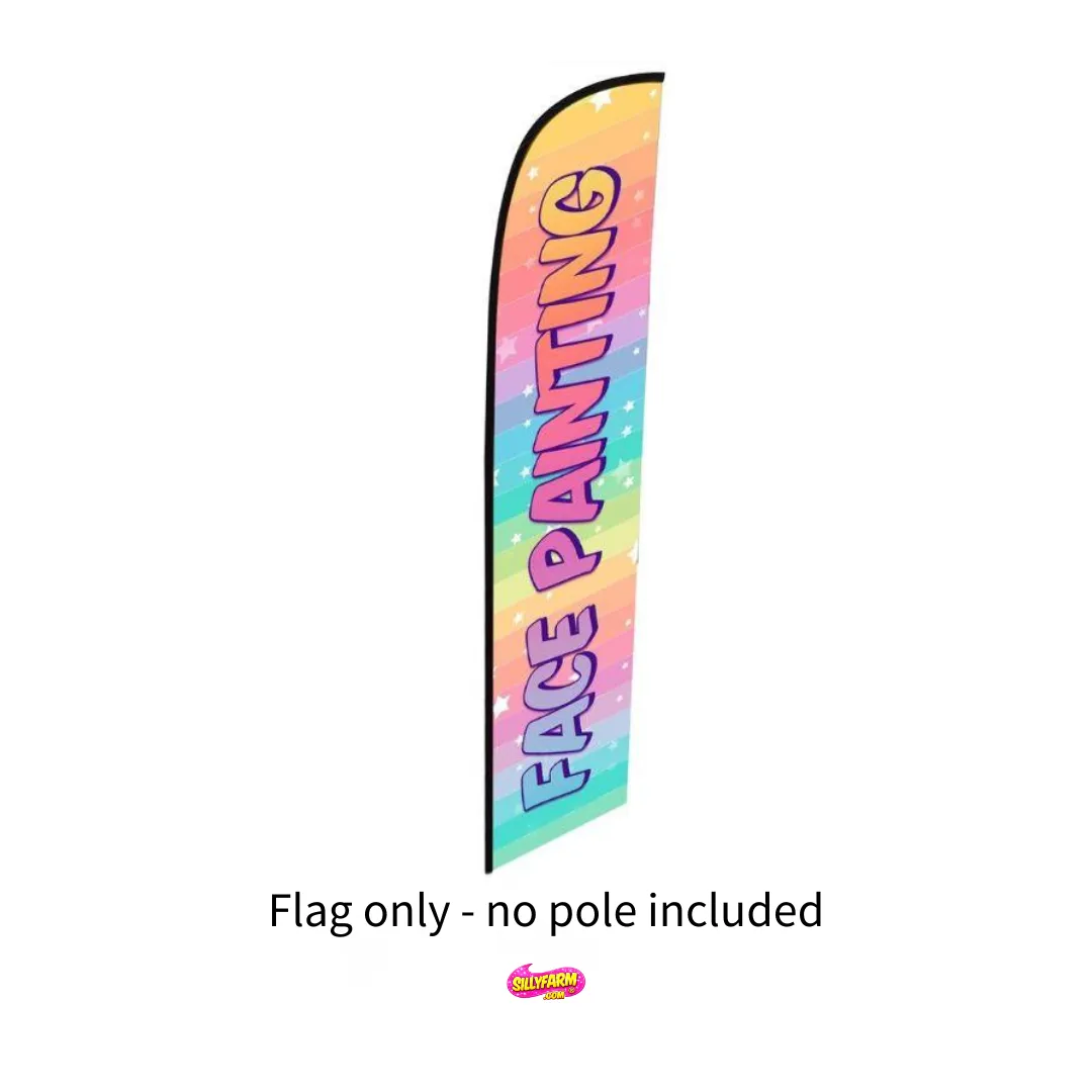 F.A.B. Bannière drapeau Face Painting enseigne stand tissu seul
