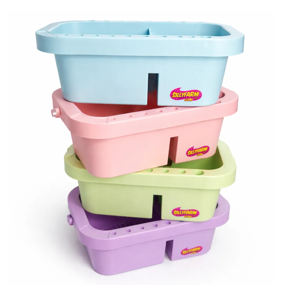 F.A.B. Brush Tub Lavender Puff bac pinceaux 3 bacs