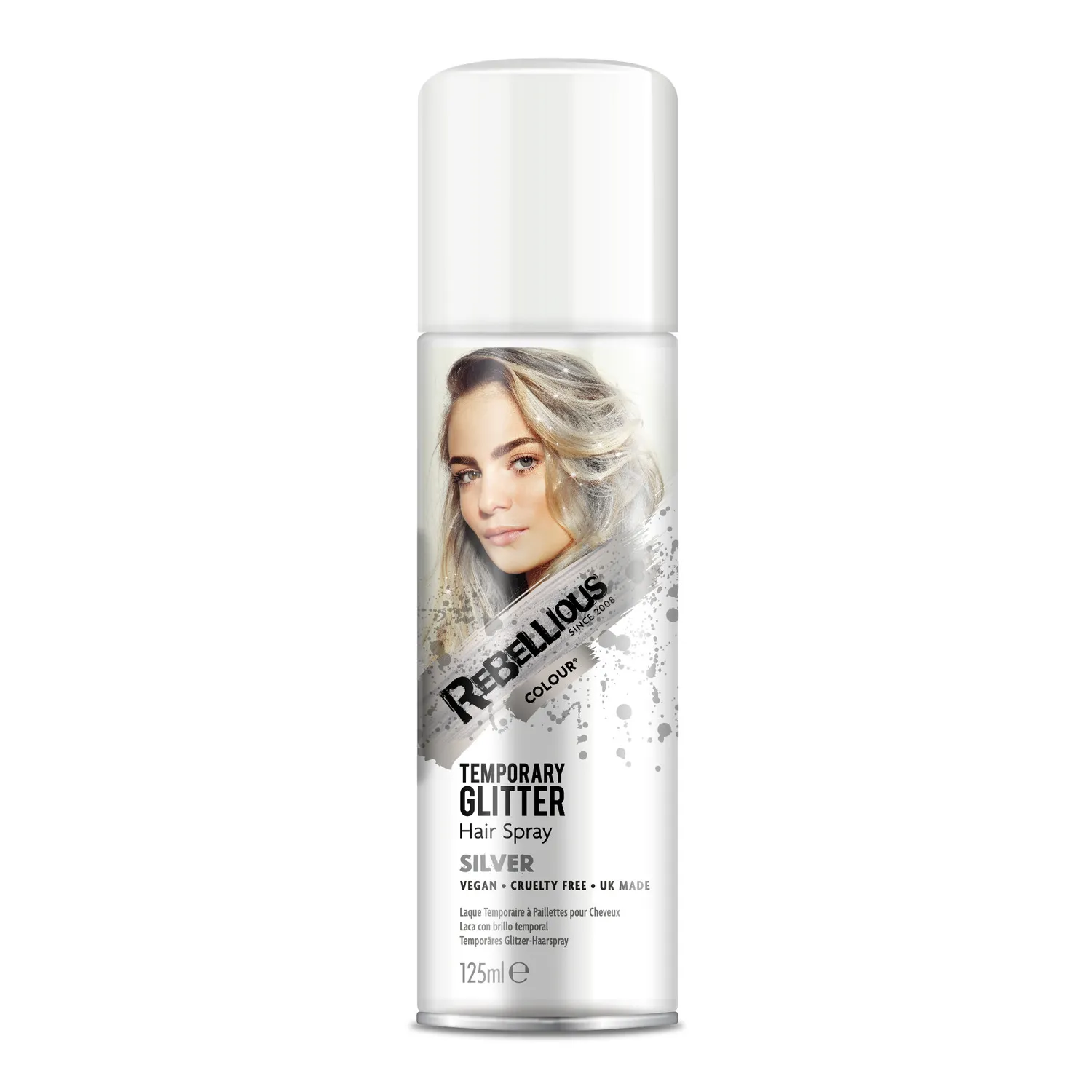 Paintglow Rebellious Colour spray pailleté cheveux temporaire