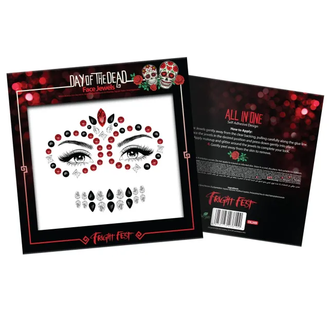 Paintglow Fright Fest bijoux visage Halloween autocollants