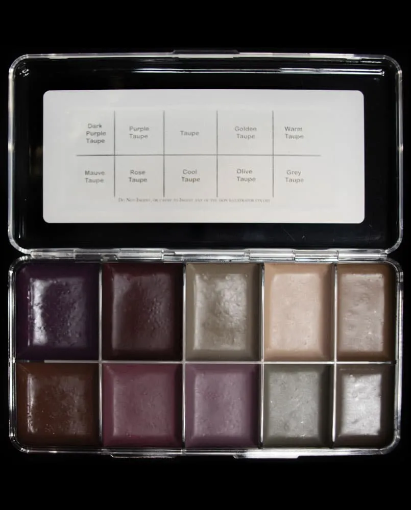 Skin Illustrator Character Contours palette maquillage washes