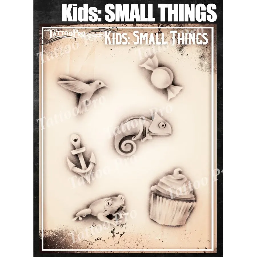 ProAiir Tattoo Pro Kids Small Things pochoir enfant petit format