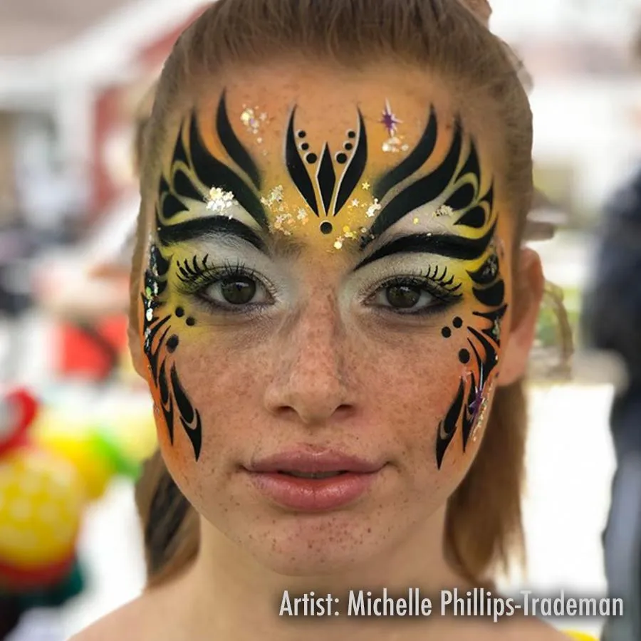 ProAiir StencilEyes Queen A-nu Ra pochoir visage adulte reine