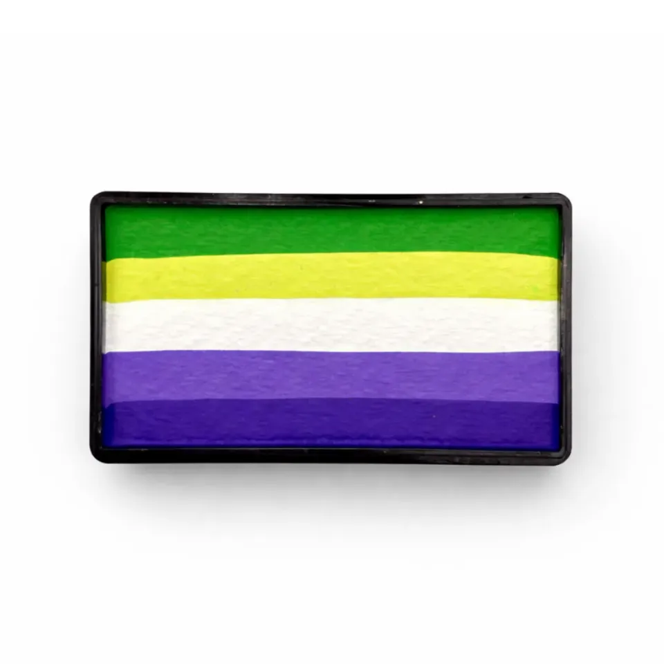 F.A.B. Arty Cake Hyacinth peinture visage 28 g violet vert mat