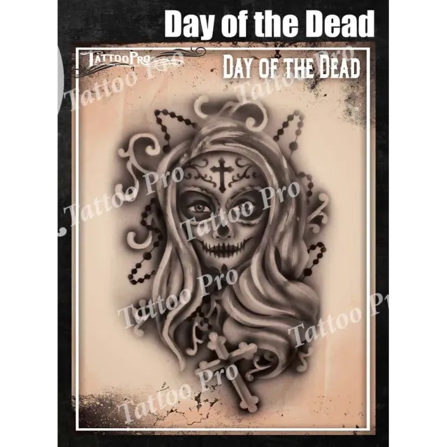 ProAiir Tattoo Pro TPS Day of the Dead pochoir crâne