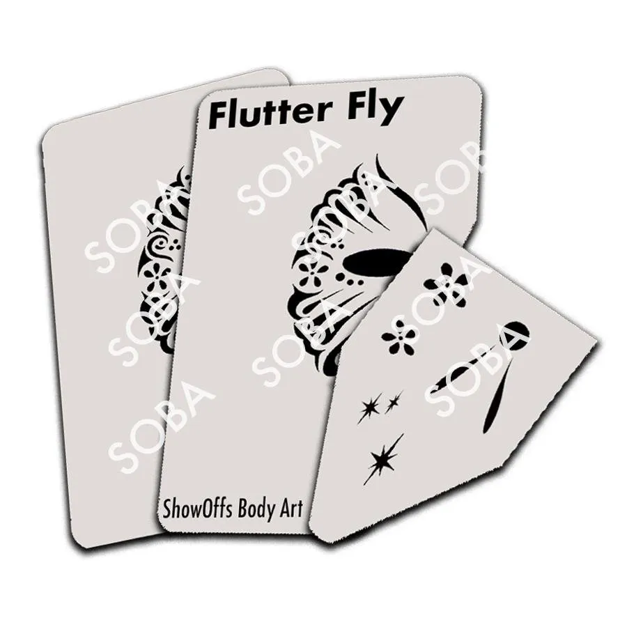 ProAiir StencilEyes Flutter Fly pochoir visage papillon
