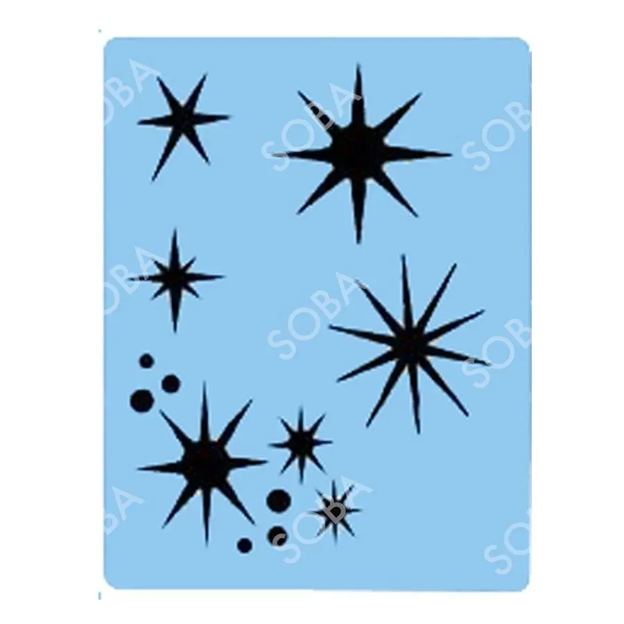ProAiir StencilEyes QEZ22 Star Burst pochoir texture