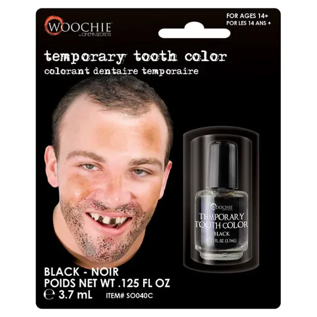 Woochie Tooth Color coloration dents noire 0,125 oz