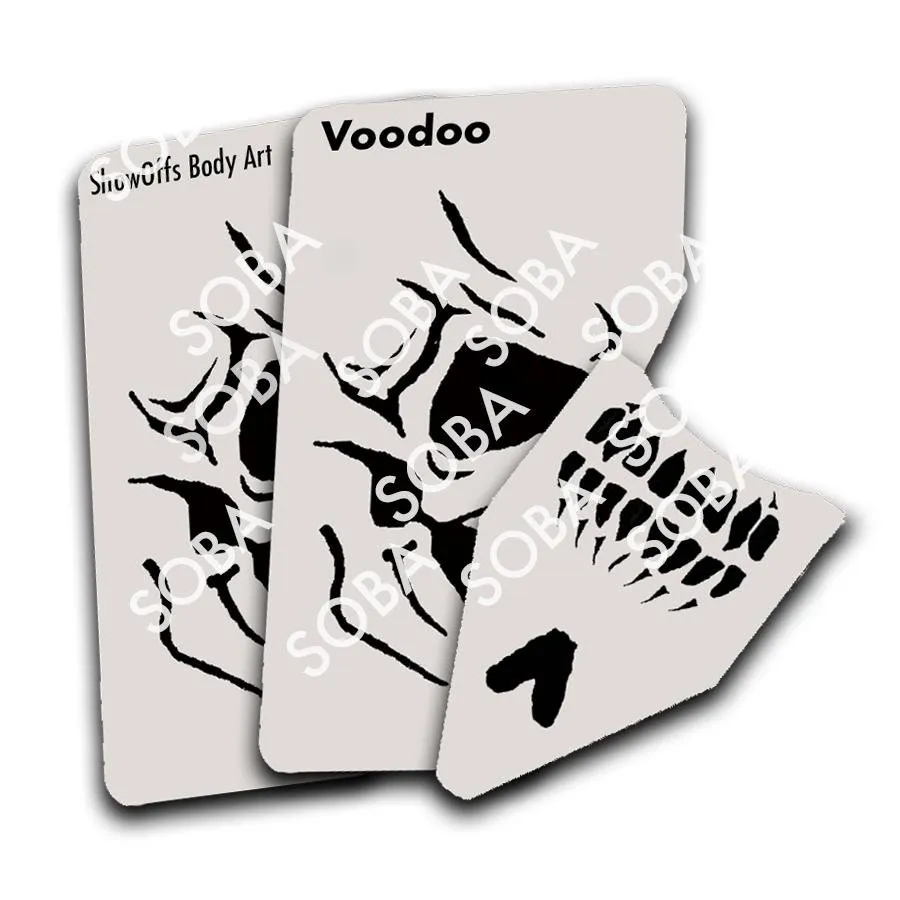 ProAiir StencilEyes Voodoo pochoir visage adulte squelette