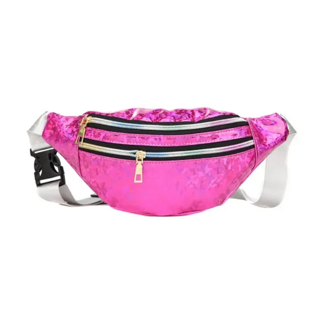 F.A.B. SillyFarm Disco Fanny Pack sac banane violet holographique