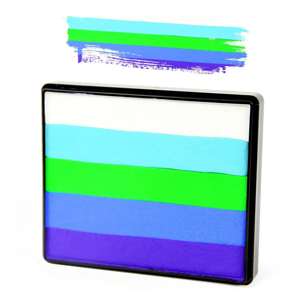 F.A.B. Dragon Pixie rainbow cake maquillage 50g vert bleu violet
