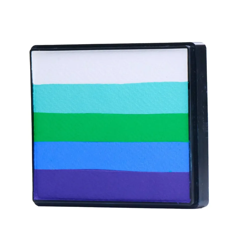 F.A.B. Dragon Pixie rainbow cake maquillage 50g vert bleu violet
