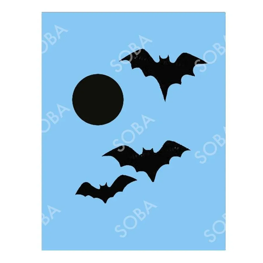ProAiir QuickEZ QEZ81 Moon Bats pochoir maquillage unique Halloween